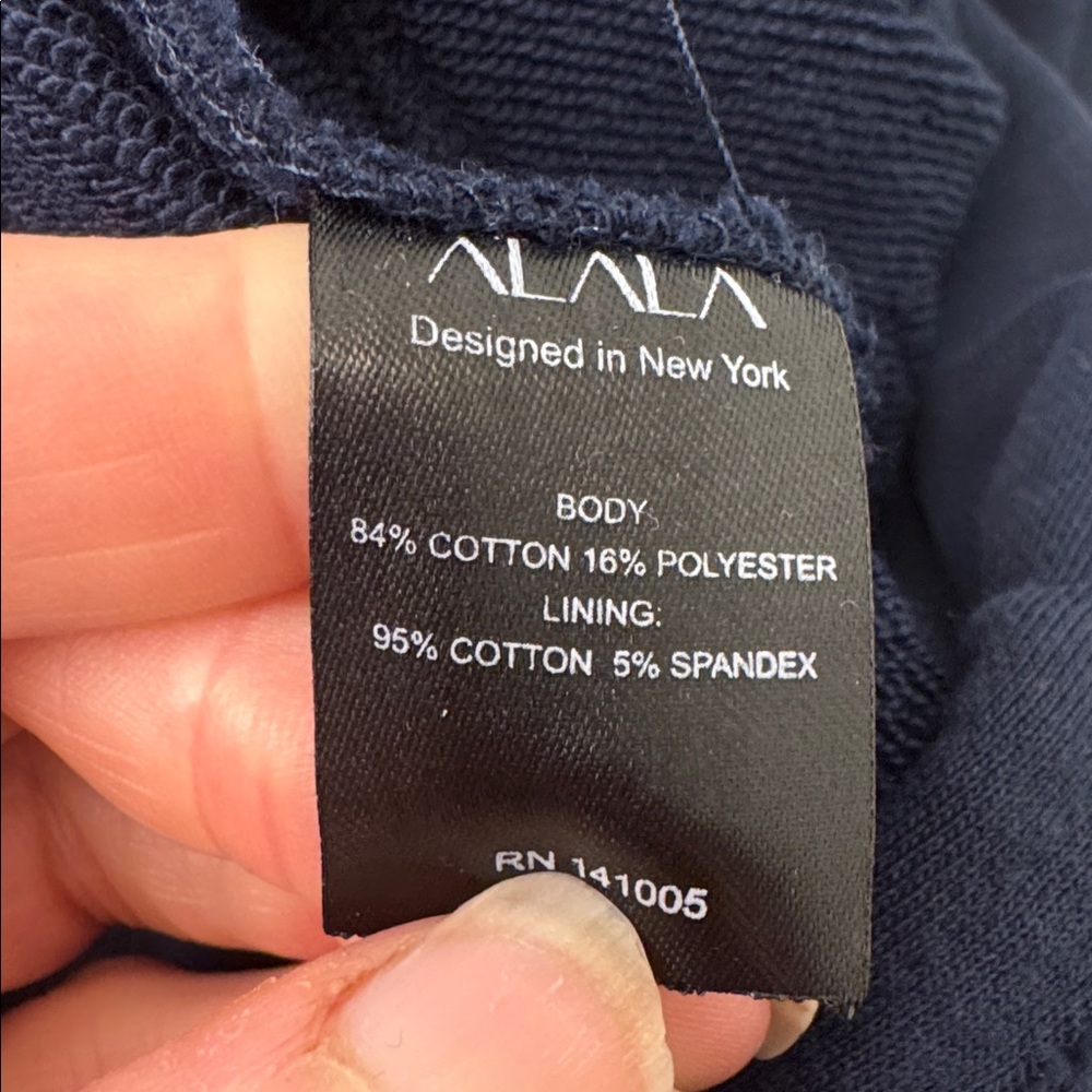 ALALA zephyr jacket. Navy. Size M. NWT - Picture 7 of 7